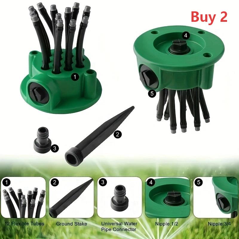 Sprinkler för precisionsbevattning med 360° täckning  Köp 2  få 1 GRATIS – du får 3!