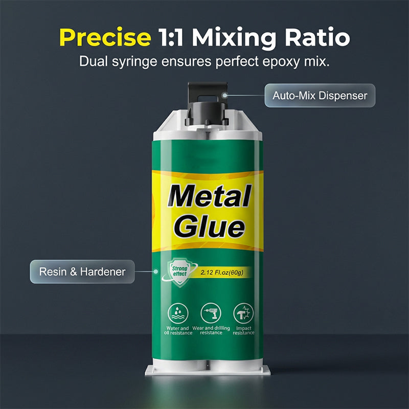 🔥Köp 2, få 1 gratis🎁Höghållfast AB-lim för metallreparatione