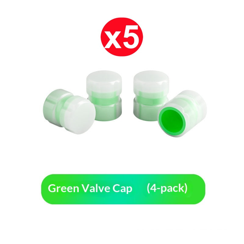 Lysande däckventilskydd (4-pack)
