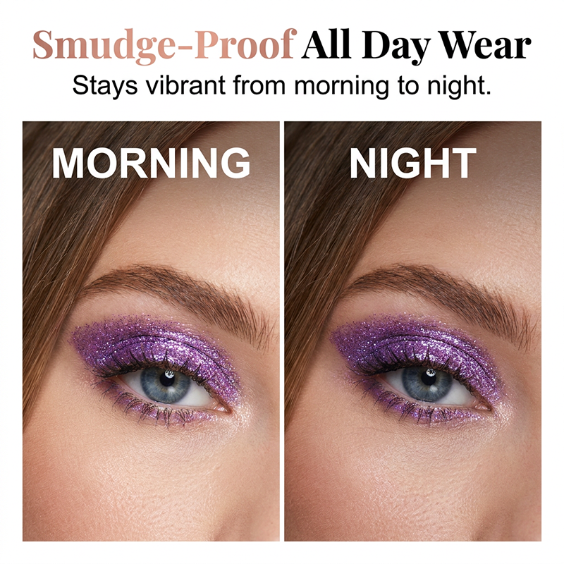 Glitter & Glow-set med flytande ögonskugg