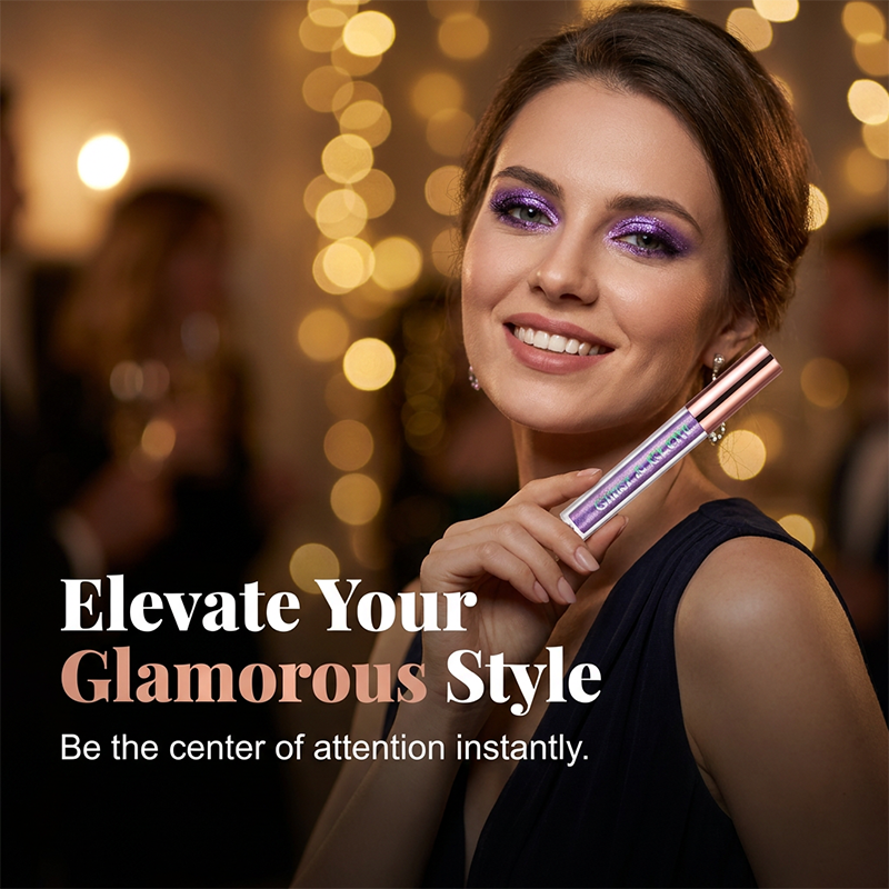 Glitter & Glow-set med flytande ögonskugg