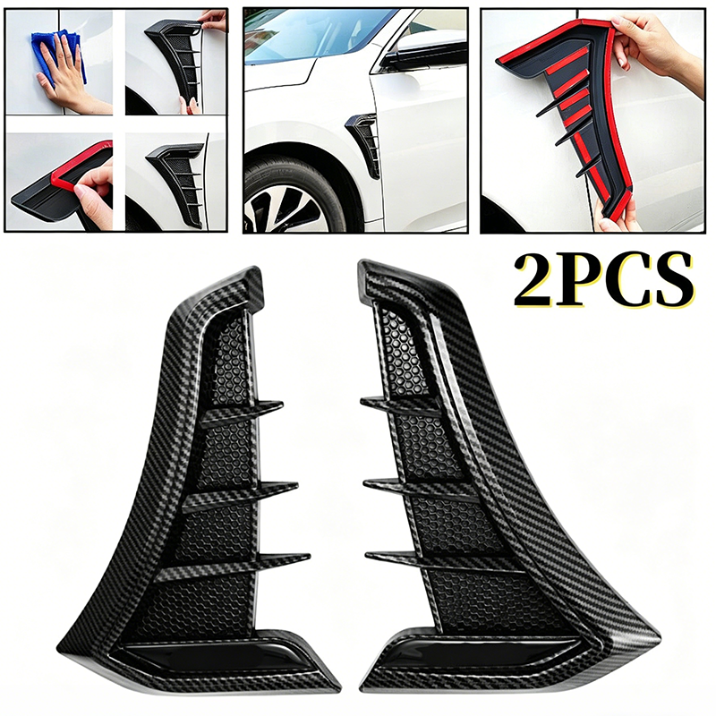 🏎️ 50 % RABATT NU!🔥 Ventilationsdekaler för bilens sidokofångare – Sportig design & skydd mot repor – Universell dekorlist i TPU