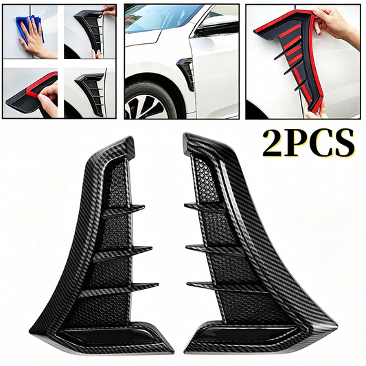 🏎️ 50 % RABATT NU!🔥 Ventilationsdekaler för bilens sidokofångare – Sportig design & skydd mot repor – Universell dekorlist i TPU