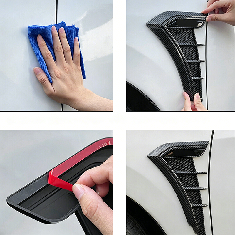 🏎️ 50 % RABATT NU!🔥 Ventilationsdekaler för bilens sidokofångare – Sportig design & skydd mot repor – Universell dekorlist i TPU