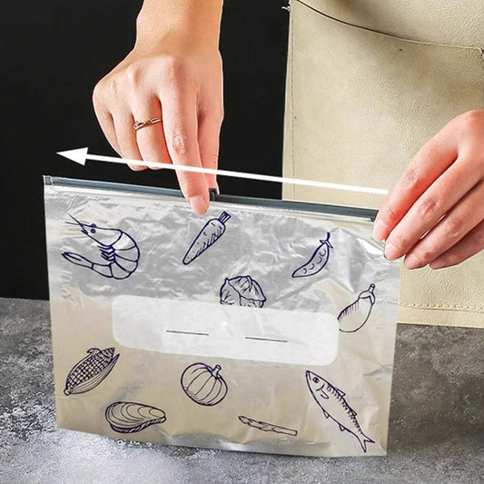🛍️ 50% RABATT NU! Återanvändbara förvaringspåsar av aluminiumfolie – håll maten fräsch, läckagesäker & miljövänlig 🥪♻️