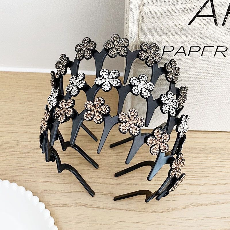 💥Set med vågformade kristallhårband – Lätt, halkfritt och flickaktigt hårsmycke, glittrande vågformade hårband med kristalldetaljer för bröllop och vardagsbruk, flickaktiga och feminina accessoare