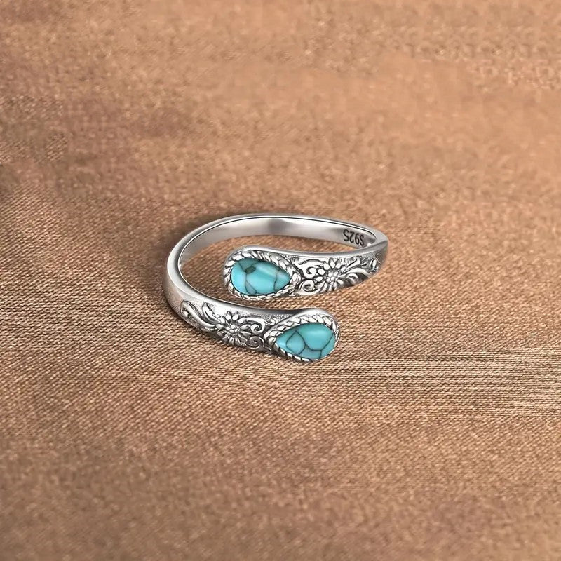 🌿 Mångsidig öppen ring med delikat glittrande zirkoner🎁Exklusivt erbjudande med begränsad giltighetstid