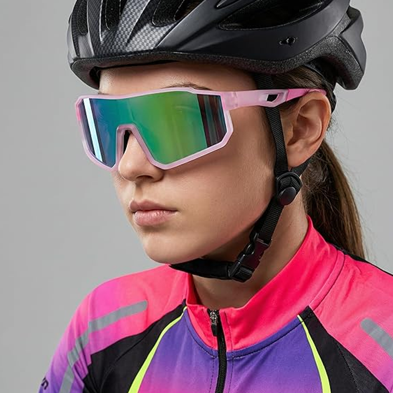 🕶️ Polariserade sportsolglasögon för män och kvinnor – UV400 och färgglada spegellinser