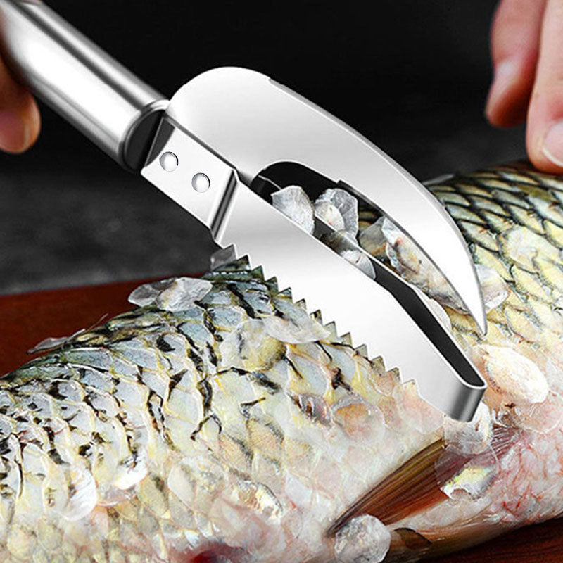 🔪 50% RABATT NU! Multifunktionell fiskkniv i rostfritt stål – ultravasst blad, tandad rygg för enkel fjällning & ergonomiskt handtag – perfekt för filéering, urtagning och örthackning 🐟✨