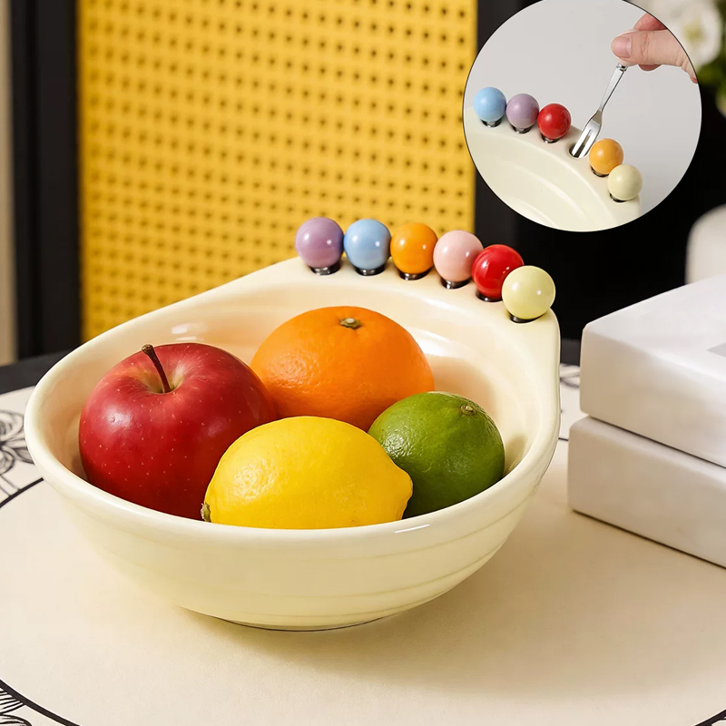 👣🍒 50% RABATT NU! Kreativ fotformad snacksåskål med integrerade fruktgafflar – lekfull, iögonfallande & perfekt för fest, myskvällar och vardag 🥜✨