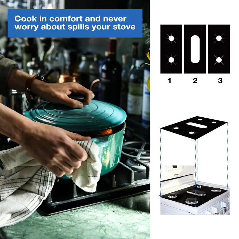 🎉 50% RABATT – ÖVER 21 000 SÅLDA! Återanvändbara skydd till gasspisens brännare – värmetåliga upp till 260°C, non‑stick & lätta att rengöra – håller din spis som ny 🔥✨