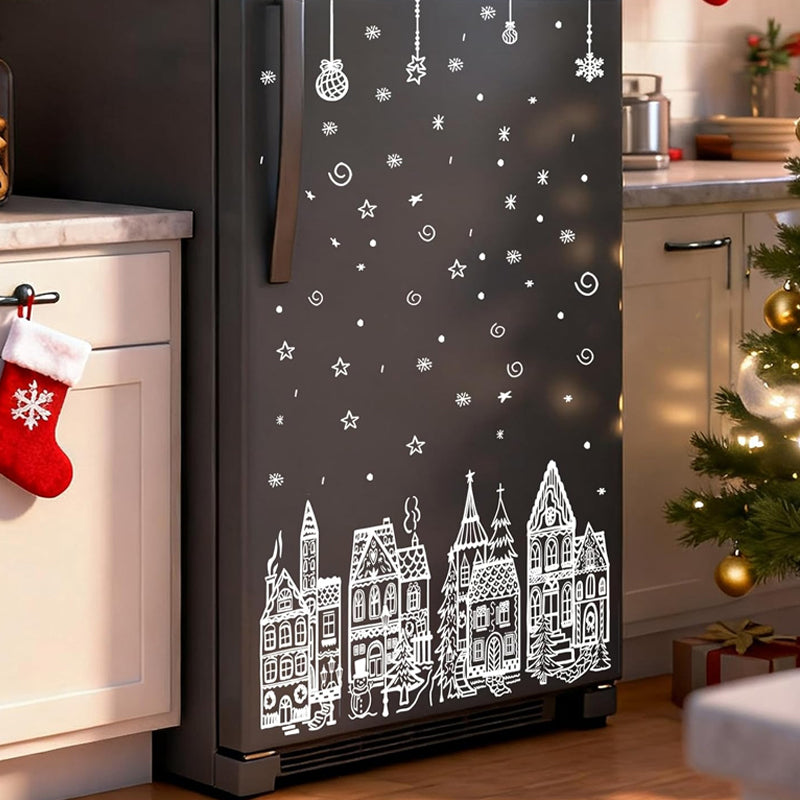 🎁🎄 Fönsterdekal-set med julb