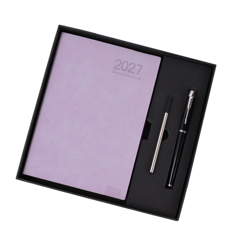 2027 Minimalistisk Daglig Planner Anteckningsbok