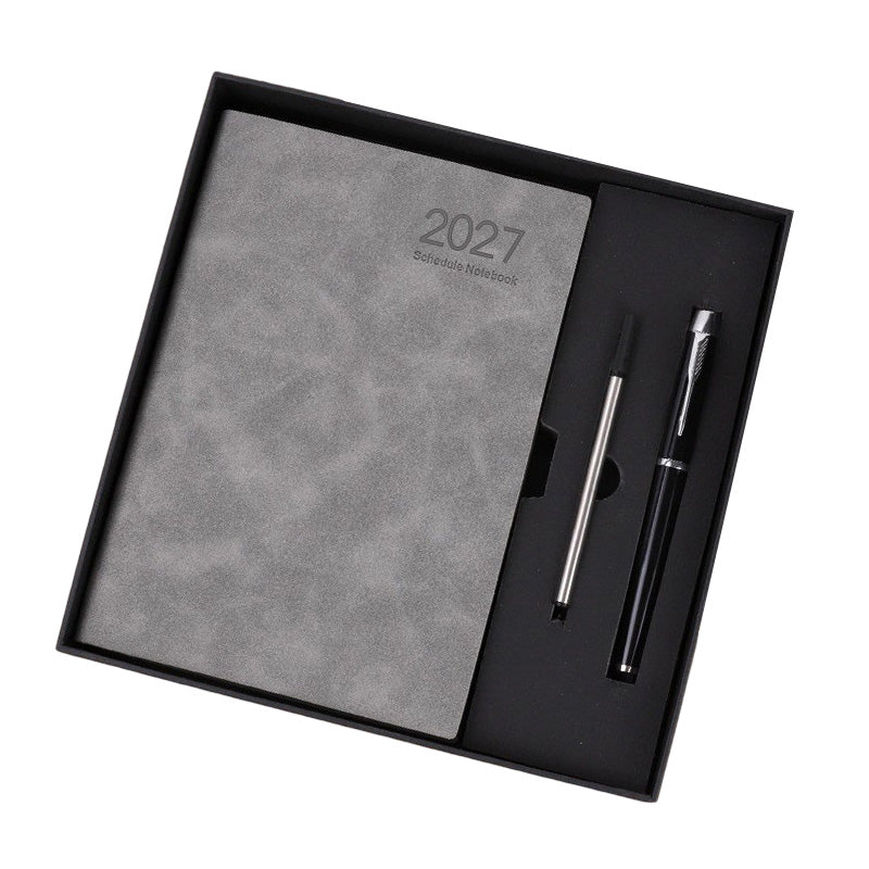 2027 Minimalistisk Daglig Planner Anteckningsbok