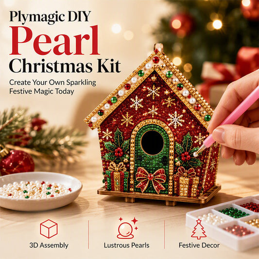 🎄 Sista dagen 🎅 3D Pearl Art-julkit – glittrande julpynt att göra själ