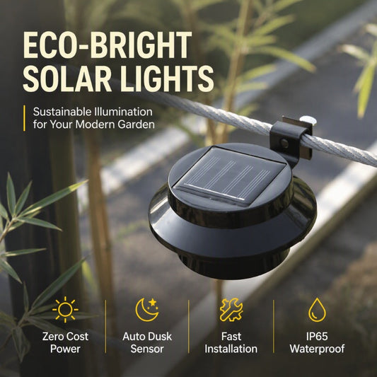 ☀️ Solcellsdriven LED-vägglampa för takrännan | Accentbelysning för utomhusbruk