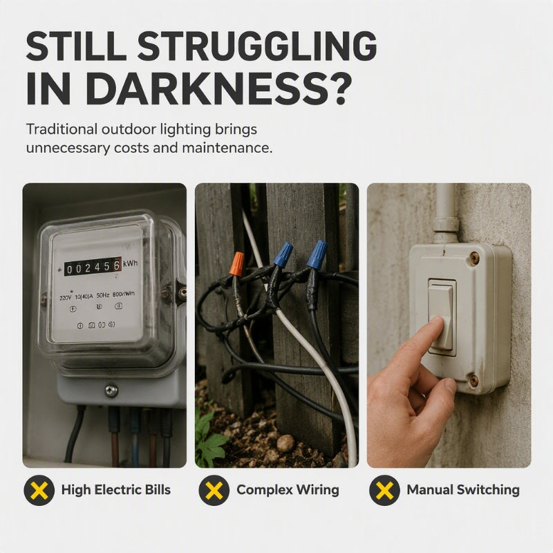 ☀️ Solcellsdriven LED-vägglampa för takrännan | Accentbelysning för utomhusbruk