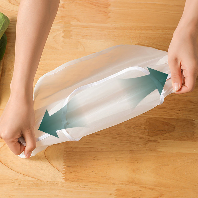 🥬 6-pack återanvändbara matsilar med fint nät – för nötmjölk och matlagnin