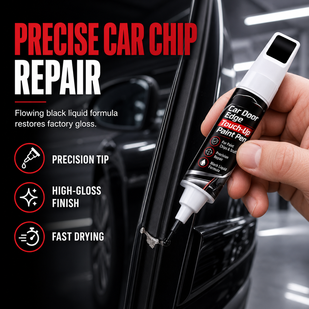 🖊️🚘 Svart lackpenna för reparation av repor på bilen – precisionslack för små repor och märke