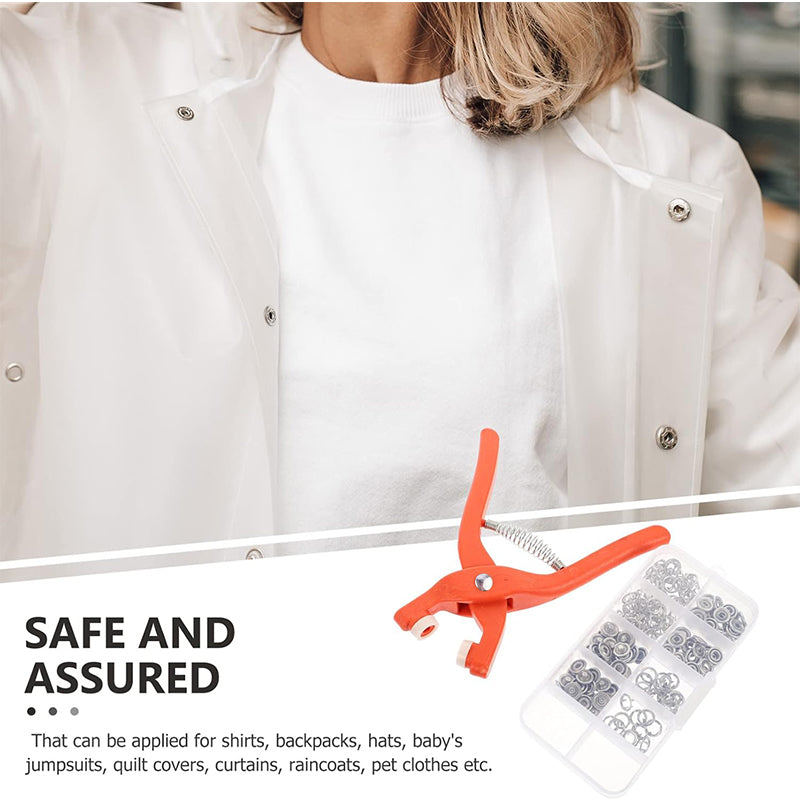 🧷 50 % RABATT ENDAST I DAG ✨ Sats med tång för tryckknappar utan sömnad — ingen nål, ingen trå