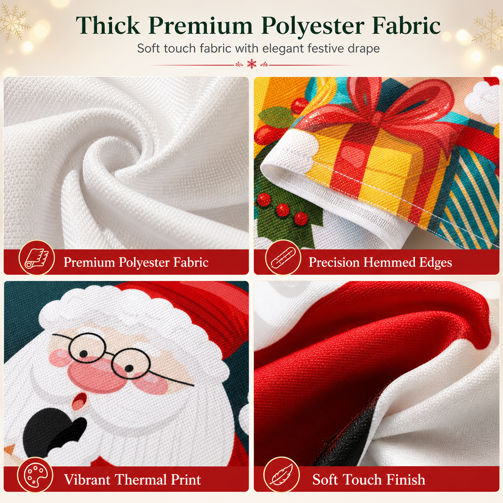 🎄 50% RABATT NU! Juldekoration för ytterdörr – festligt dörröverdrag med tomte, alver & banderoll – enkel installation på under en minut ✨